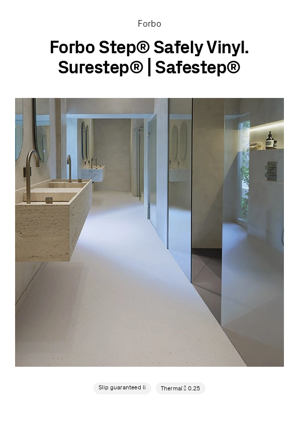 Forbo Step Safely Vinyl Surestep Safestep spec sheet